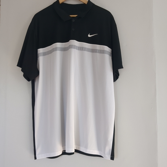 Nike Other - **Sold***Nike Polo Shirt Mens 2XL Dri Fit Colourblock Golf Preppy Lightweight